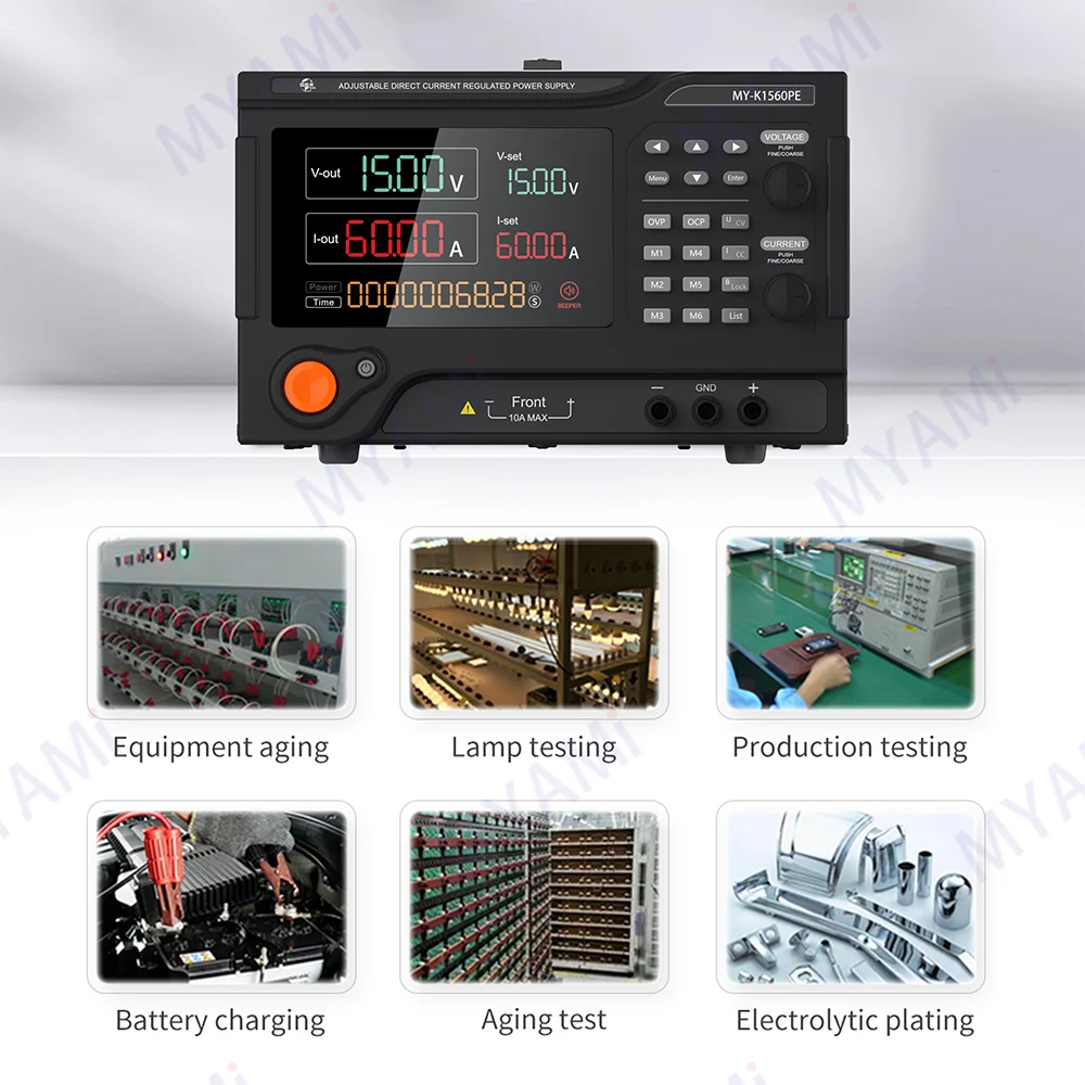 Laboratory adjustable programmable DC 15V 60A variable voltage stabilized DC power supply