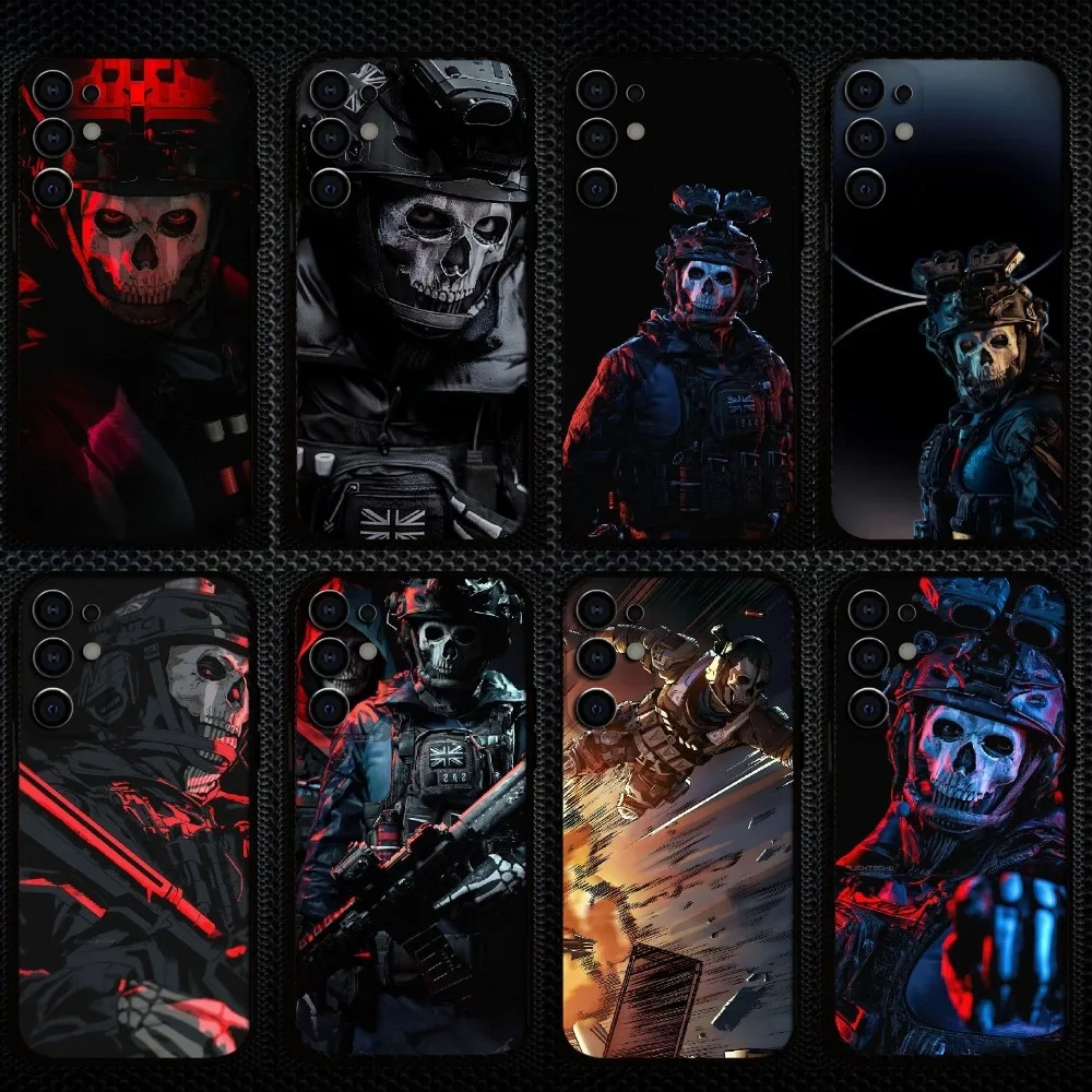 

COD GHOST Phone Case For Samsung S25/S24/S23/S22/S21/S20/Plus,Fe,Lite/Others Black Cover