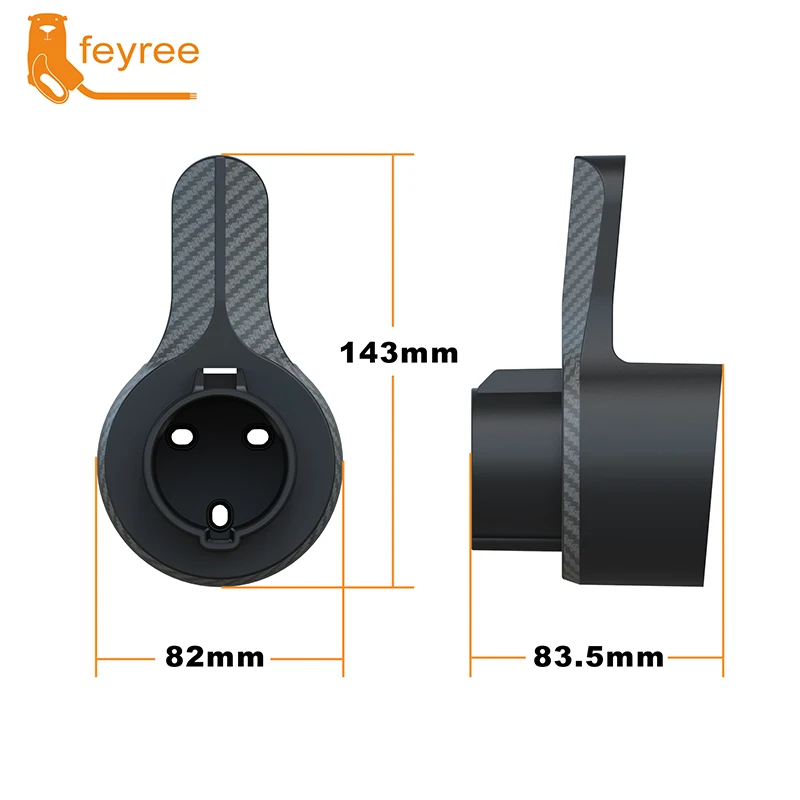 Feyree-Soporte de cargador EV, base de funda para vehículo eléctrico tipo 1, conector J1772, Cable de carga, protección adicional, Wallbox líder