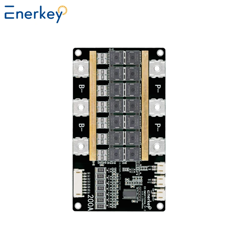 Enerkey Li-ion/Lto/Lifepo4 BMS 4S 12V 200A Peak 600A carte de Protection PCB au Lithium avec Balance 3.7V 18650 batterie BMS