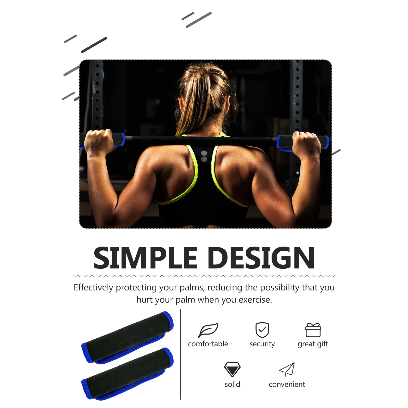 

2 Pcs Weight Lifting Pads Neoprene Cushions Fitness Gym Workout Gloves Protection Sports Equipment Practical Grip Pads