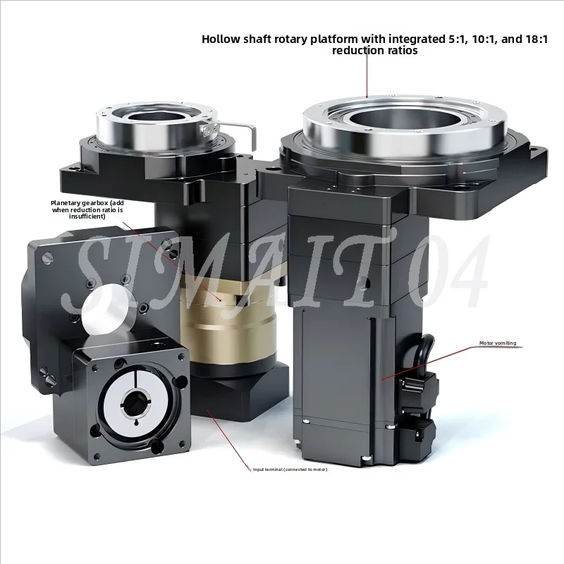 Hollow rotary platform reducer 85 130 precision hollow indexing turntable servo electric rotary worktable