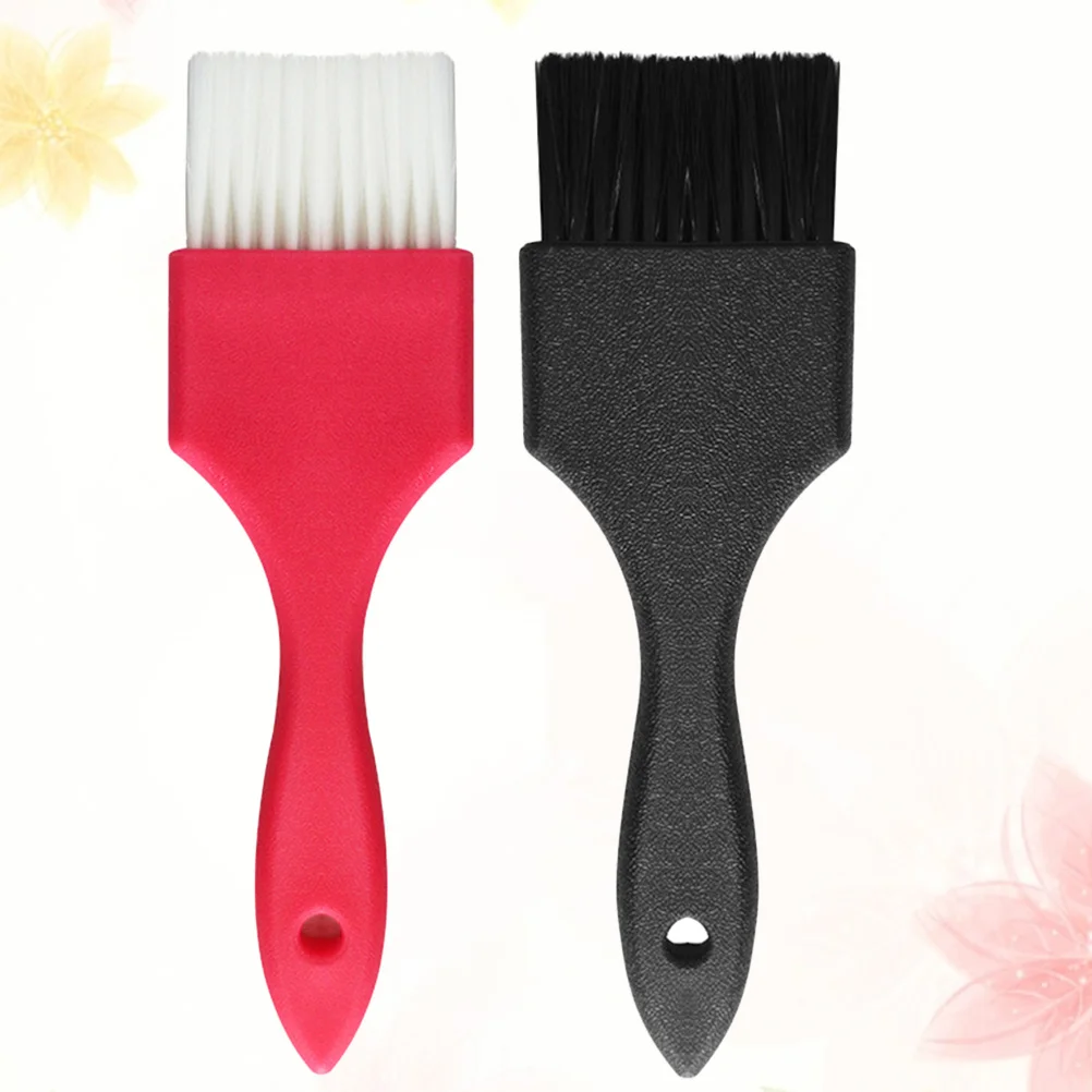 

2Pcs Hair Coloring Brush Set Durable Plastic Hair Dyeing Tools Practical Salon Tint Brush for Professional Home Use