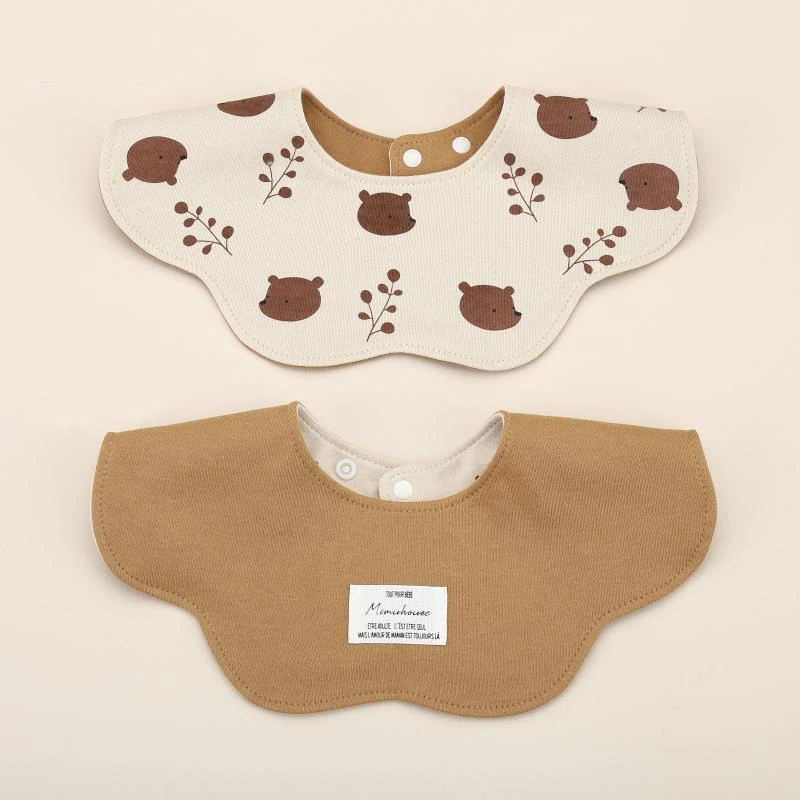 Baberos de algodón para bebé recién nacido, estilo coreano, tipo Pastoral Floral, Bandana para eructar, bufanda, paños para niños y niñas, toalla para Saliva, 1 Uds.