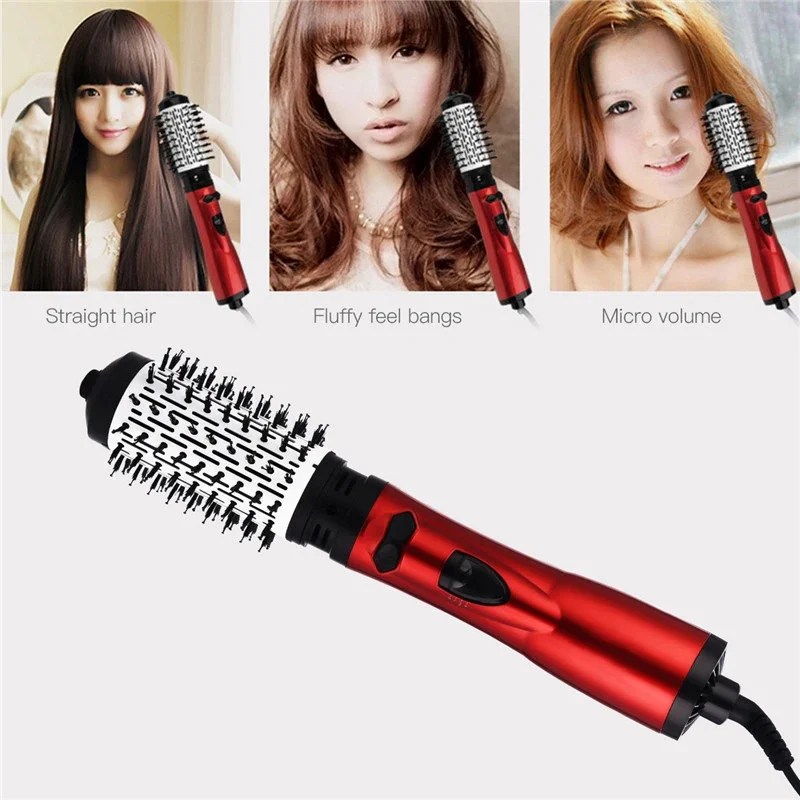 2 IN 1 Interchangeable Comb Automatic Rotating Professional Electric Hot Air Brush One Step Hair Dryer Hair Styling Hair rollers