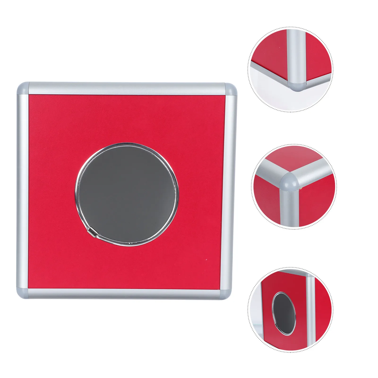 1Pcs Lottery Holder Aluminum Alloy Draw Box Invisible Design Storage Box for Raffle Donation Fundraising Event