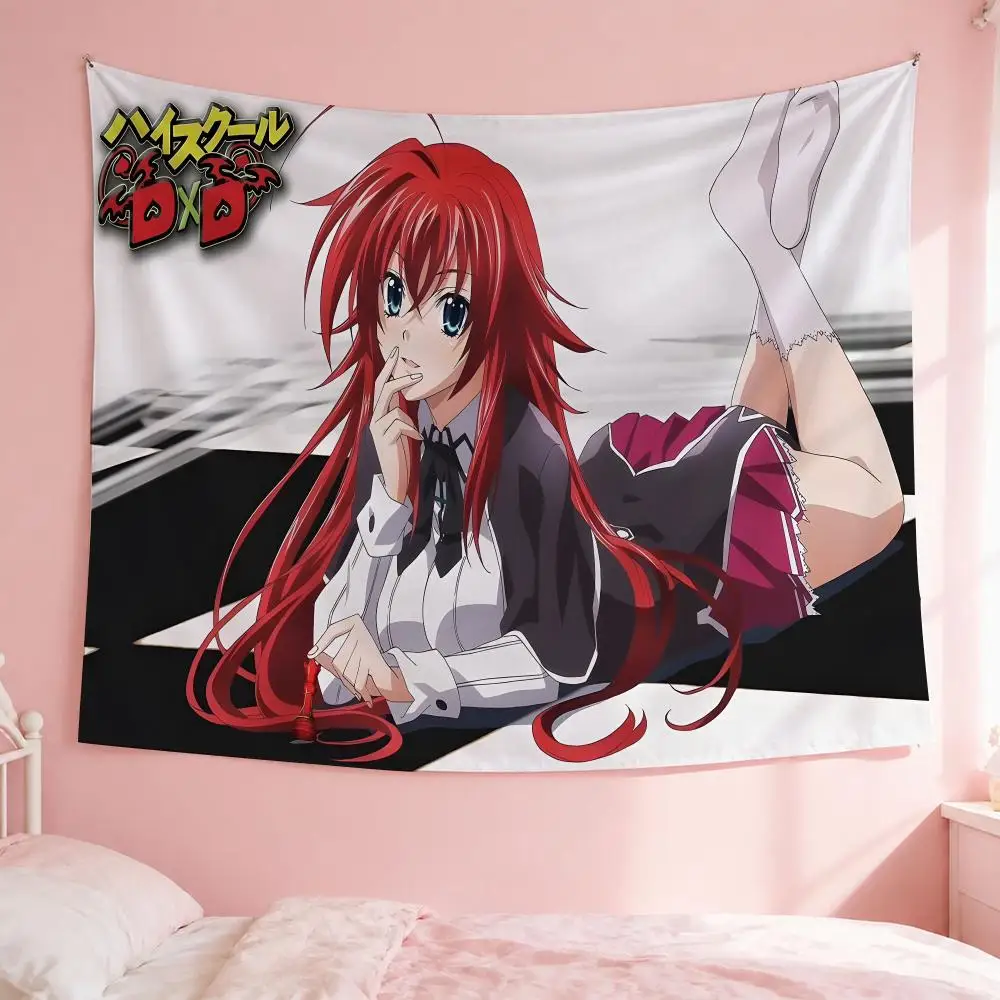 High School DxD Tapestry Wall Hanging Bohemian Wall Tapestries Mandala Home Decor For Living Room Bedroom Dorm