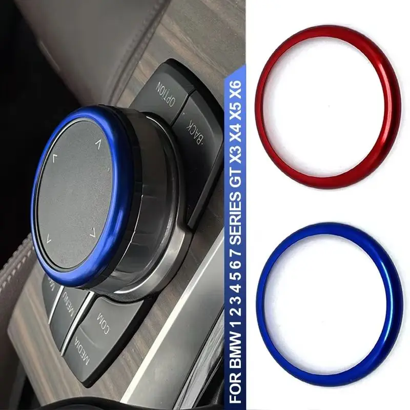 NEW Car Center Console IDrive Multimedia Controller Knob Button Trim Cover Ring for BMW 1 2 3 4 5 6 7 Series X3 X4 X5 X6 F30 F10