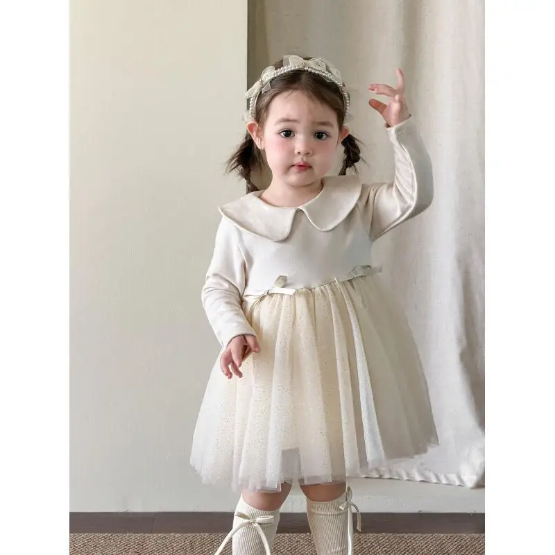 

Girls Princess Dress Soft Cotton for Baby Girls First Birthday Party Long Sleeve Spring 2026 Collection Cute Design