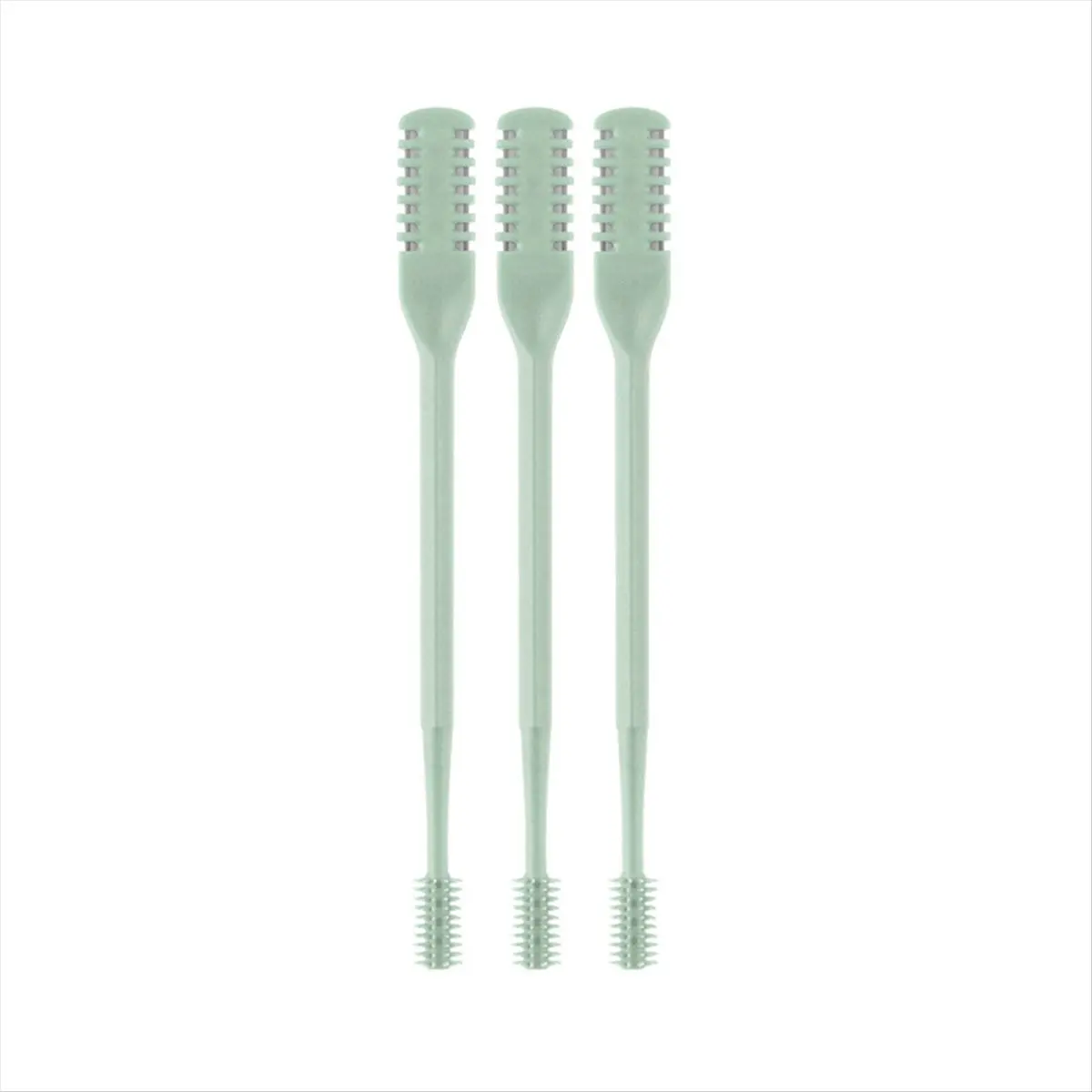 ABYA 2-In-1 Nasal Hair Cutter, Double Sided Nose Hair Knife, Portable Manual 360° Rotating Nose Hair Trimmer,Mint Green