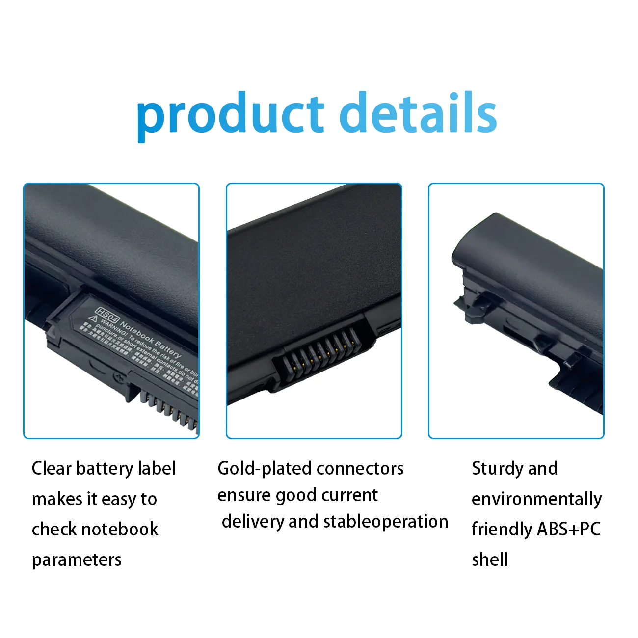 807956-001 HS04  807612-421 Battery for HP 240 245 246 250 255 256 G4/G5 340 346 348 G3 Pavilion 14-AC 15-AC 17-X Series