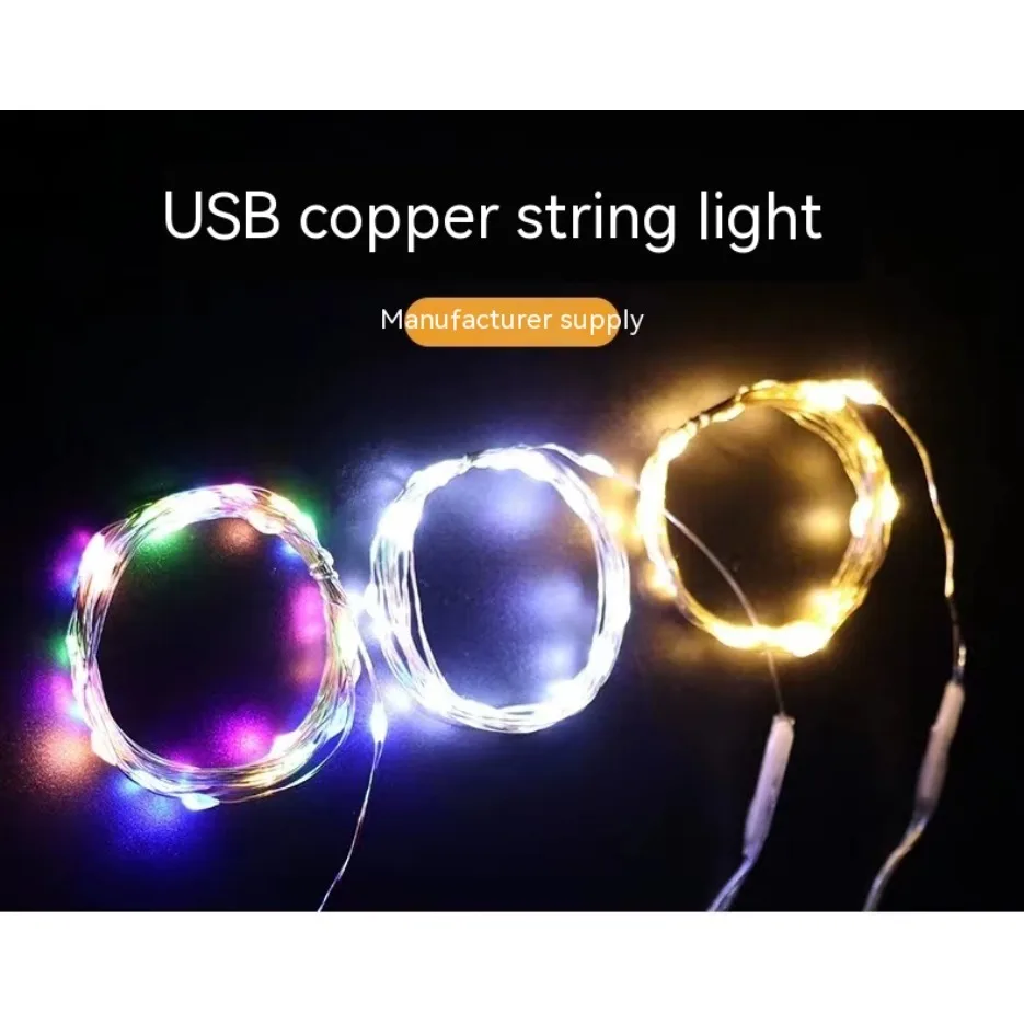 

USB light string LED internet celebrity lantern Christmas cross-border decoration star string light usb copper wire light