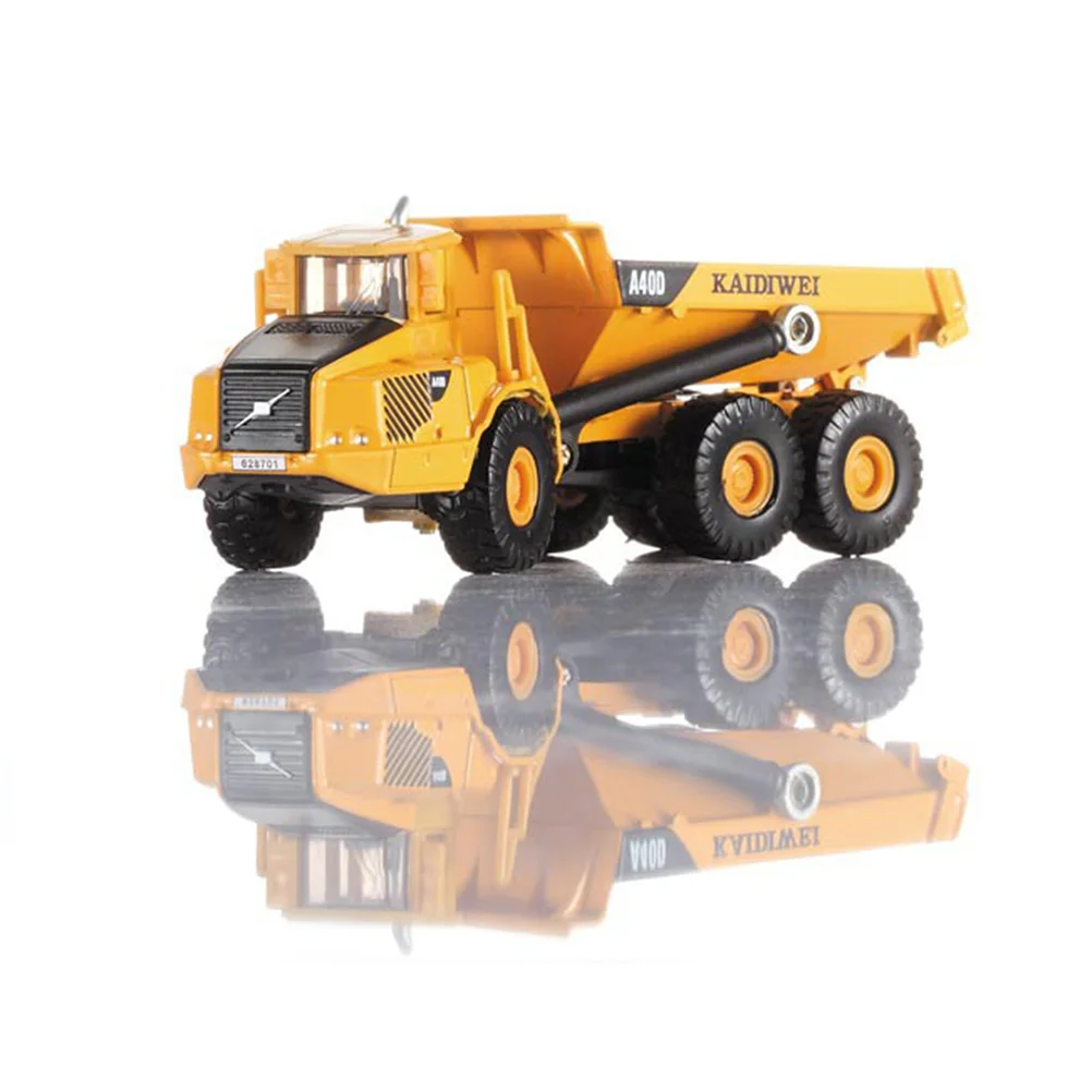 1:87 Construction Vehicles Model Engineering Car Dump Truck Toy Gift for Kids Children