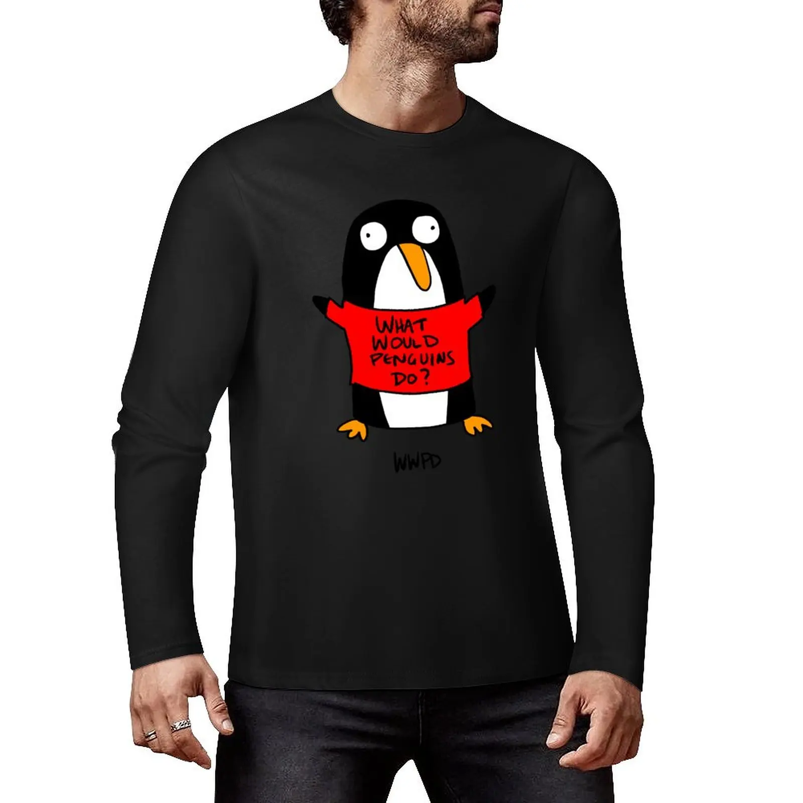 What Would Penguins Do? Long T-Shirt boys t shirts blank t shirts mens big and tall t shirts