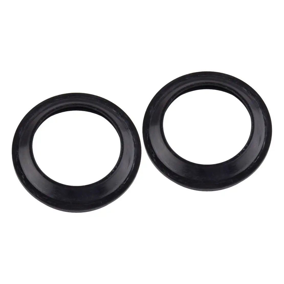 2Pcs Fork Dust Wiper Seal Kits Black Rubber Fit for Kawasaki KX100 KX80 KX85 Big Wheel KZ550F KZ550M ZN700