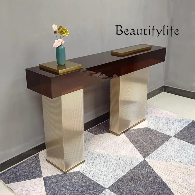 

Modern Nordic Console Table Premium Minimalist Luxury Trendy Console Table Organizer Storage Wohnzimmer Tisch Home Furniture