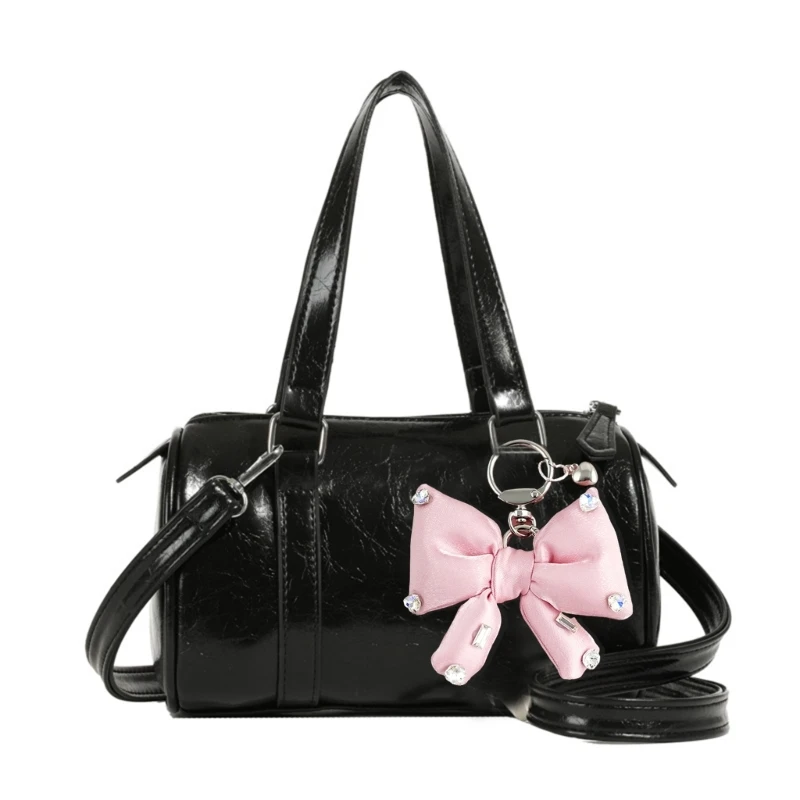 Multipurpose Alloy Keychain Charm with Glittering Rhinestones Butterfly Bowknot Fashion Accessory for Bag Decoration Dropship