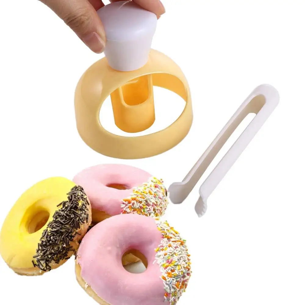 Creative DIY Donut Mold Plastic Cake Decorating Tool Desserts Bread Cookie Cutter Dough Maker Kitchen Baking Utensils