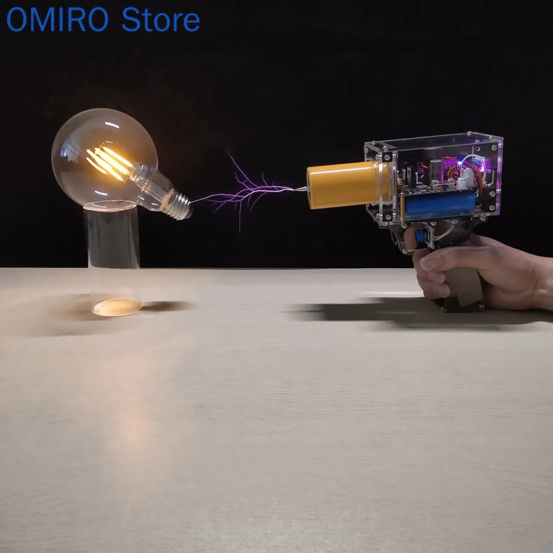 Portable Hand-held Tesla Coil, Artificial lightning in Hand,Scientific Experiment Toy, Fun Arc 13cm