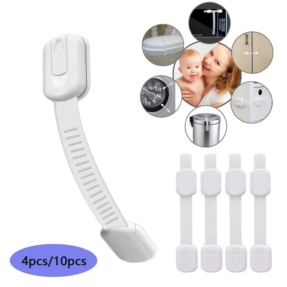 

4 шт./10 шт. самоклеящийся замок для безопасности детей, защита от открытия, защитный замок, прочный замок для шкафа, холодильника