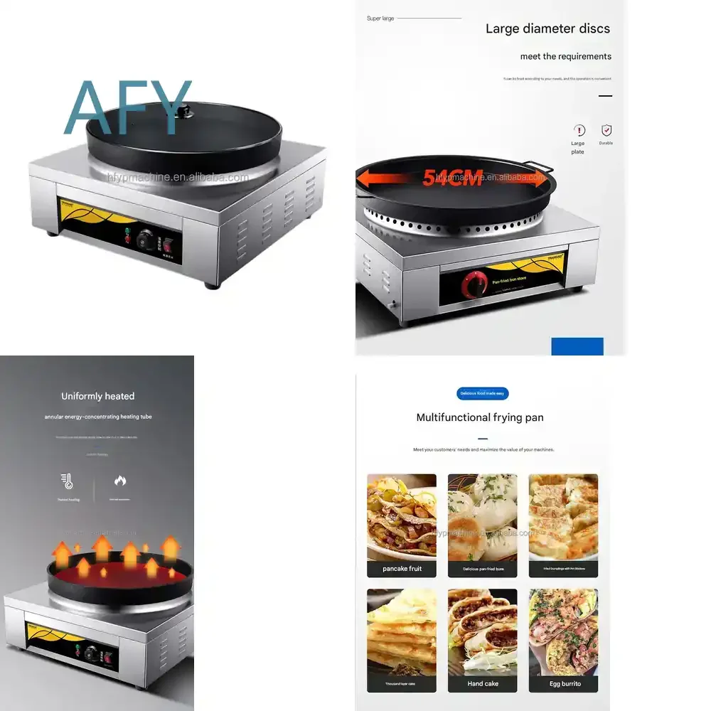 40 53 73CM Electric Dumpling Frying Machine for Pan-Fried Maker Commercial Baozi Jiaozi Frying Equipment Food Processing