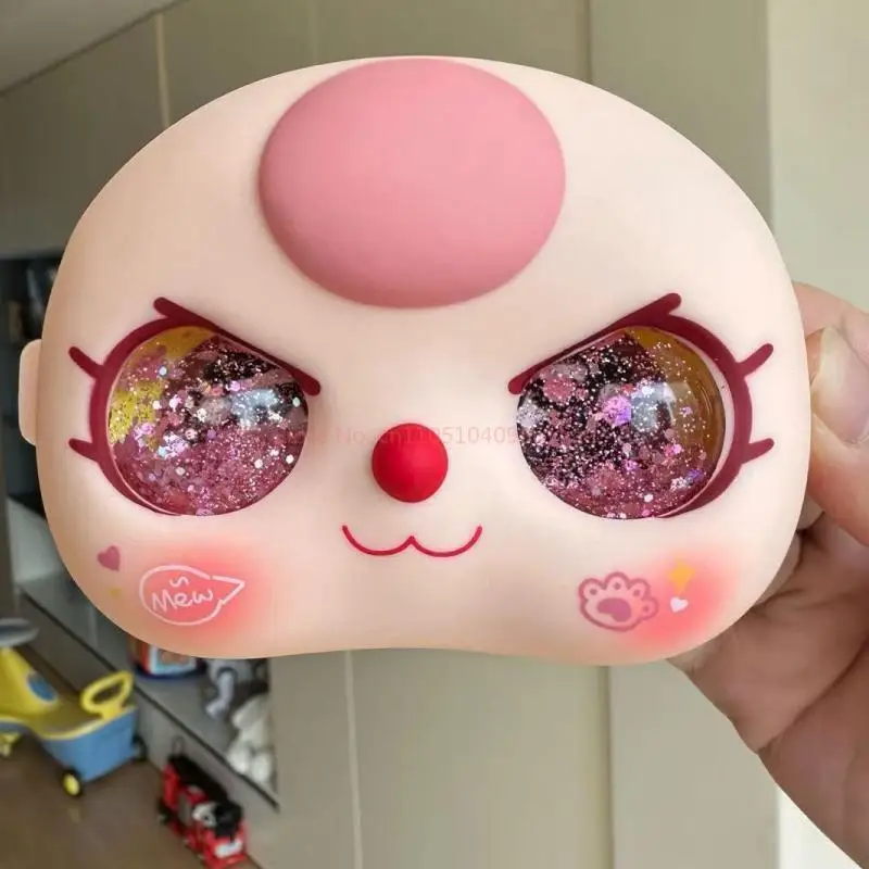 Baby Three 400% Replacement Face Eyes Set Gorgeous Flowing Sand Eyes Decoration Diy Face Shell For Exquisite Accessories Toys