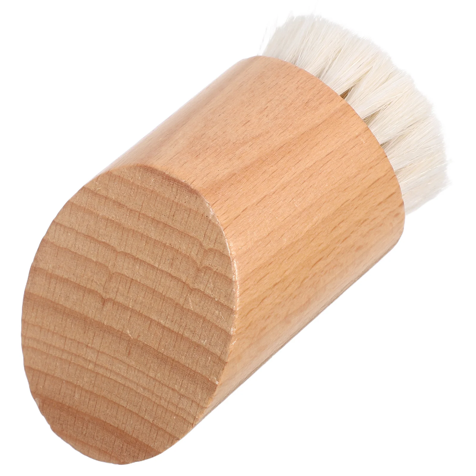 Gezichtsreinigingsborstel Natuurlijk Houten Handvat Geitenhaar Haren Schuin Ontwerp voor Diepe Porie Peeling Gevoelige Huidverzorging Tool