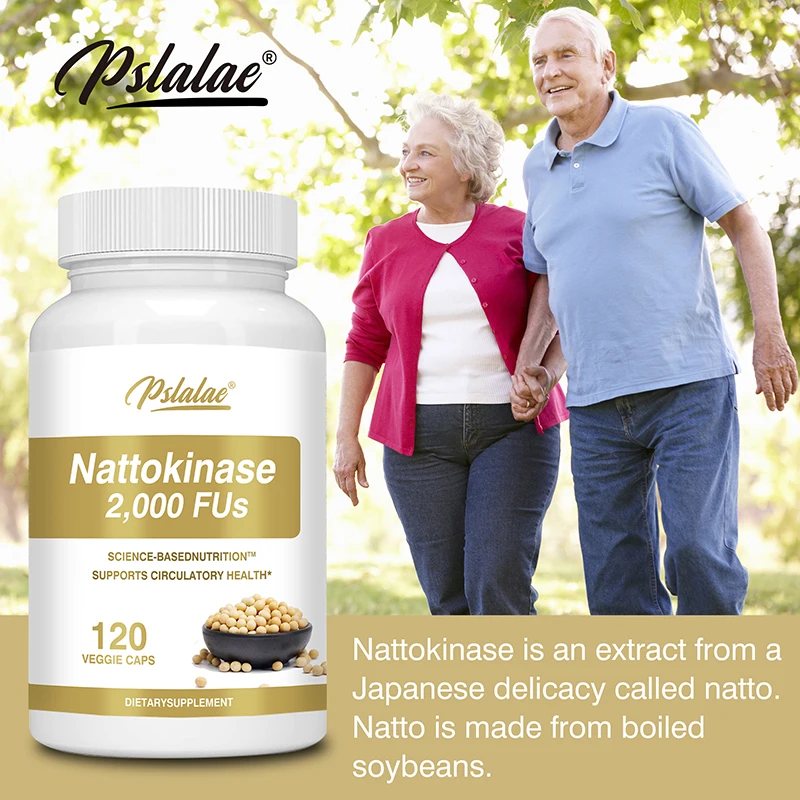 Nattokinase - Cleans Blood Vessels, Improves Blood Circulation, and Promotes Overall Health of The Heart, Brain, and Muscles