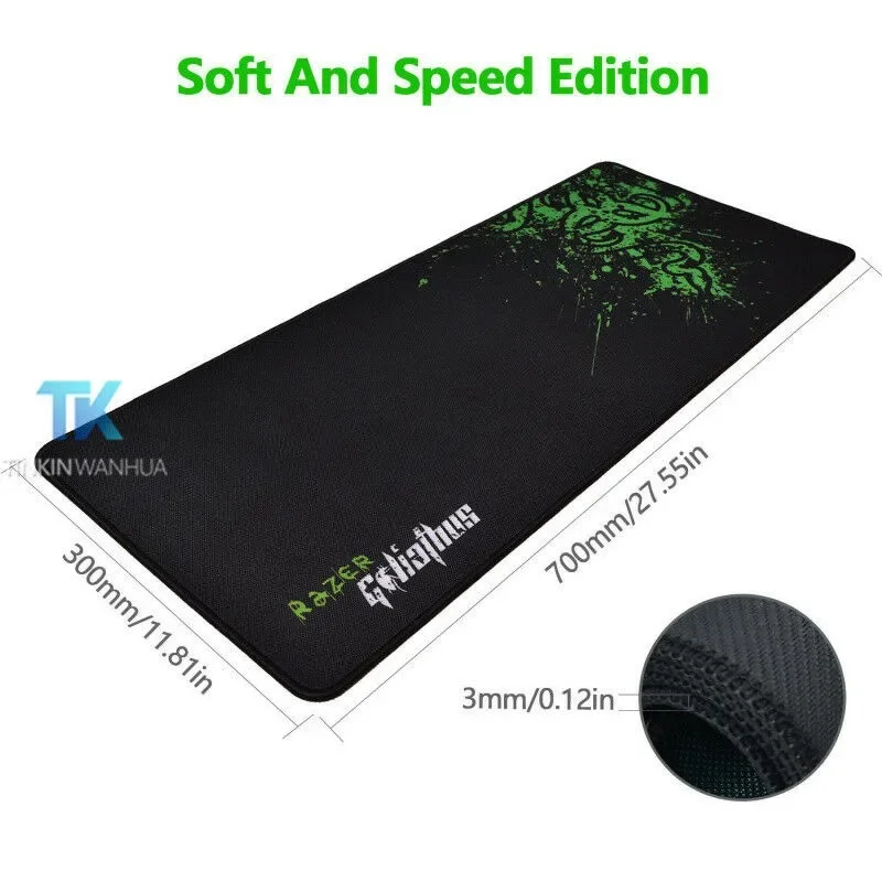 TiNKiN WANHUA for Razer Goliathus Speed Edition Gaming Game Mouse Mat Pad SIZE Large 700x300x3mm