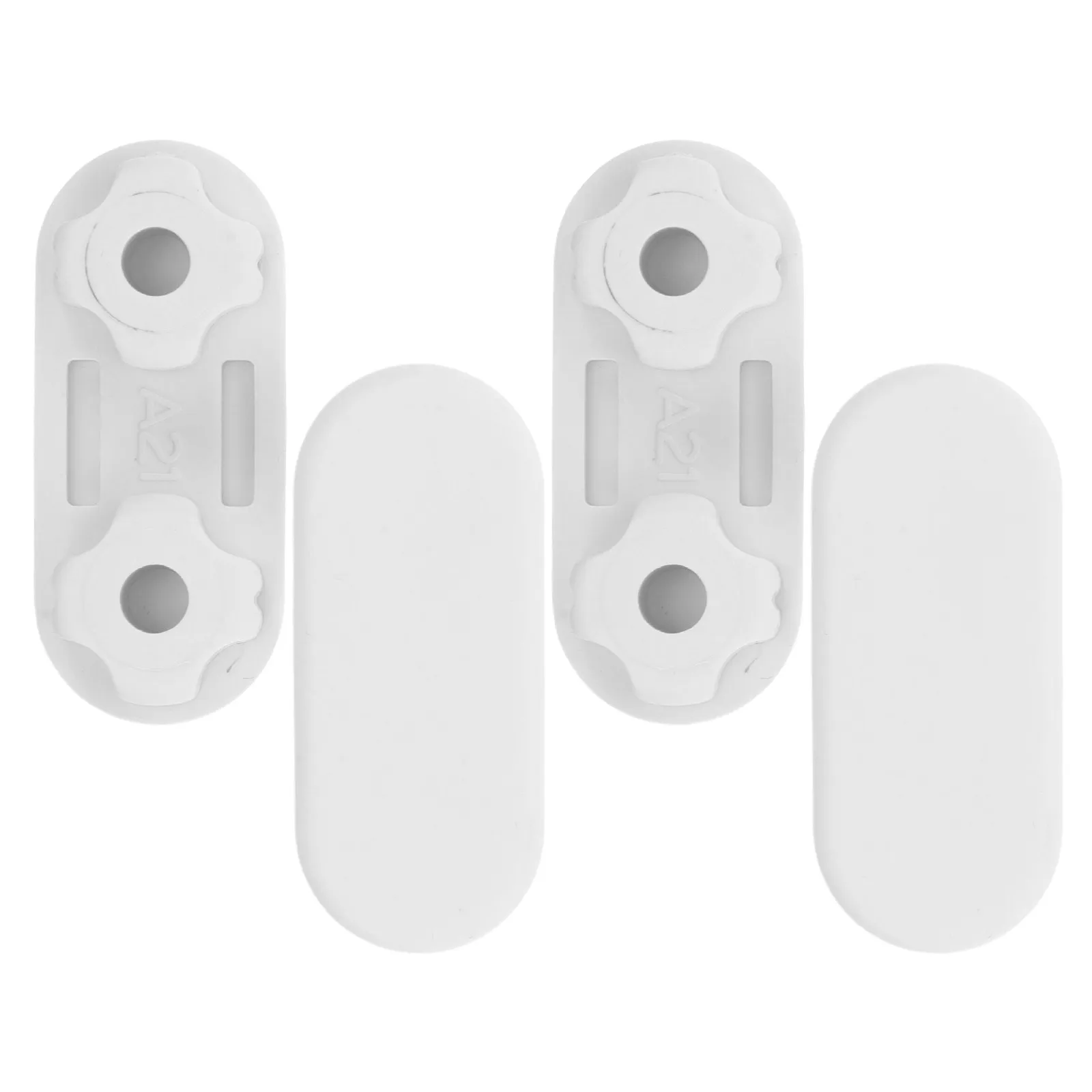 4Pcs Toilet Seat Bumpers Grey Cushion Plastic Quiet Close Pads Under Seat Stabilizer Pads Noise Reducer Bidet Compatible Toilet