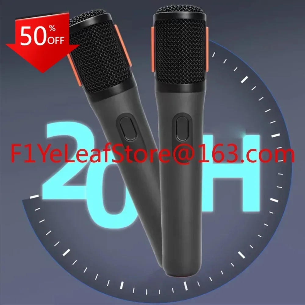 

Rechargeable Portable JBL microphone System with Dual-Channel Receiver CLEAR VOICE CRISP Digital PartyBox PB UHF wireless