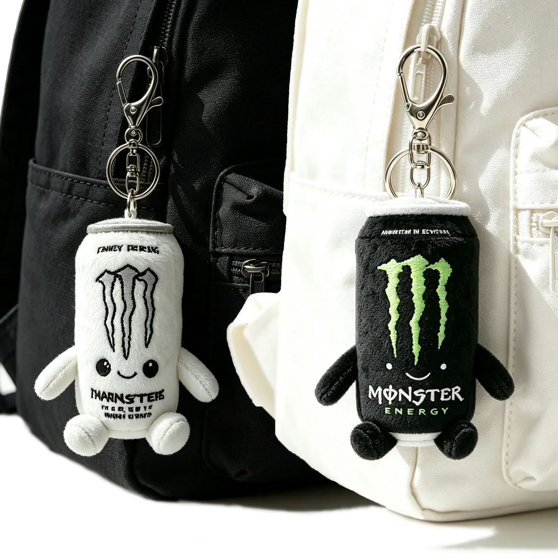White Zero Sugar Energy Drink Can Shaped Plush Toy Desktop Decoration Fan Holiday Gift Soft Plush Keychain Pendant Doll