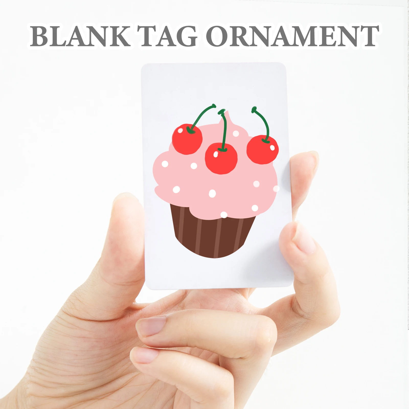 

100pcs PVC Business Cards Blank White 86x54mm Id Dual-side Plastic Drawing Craft Hand-painted Label Ornament Diy Gift Tags