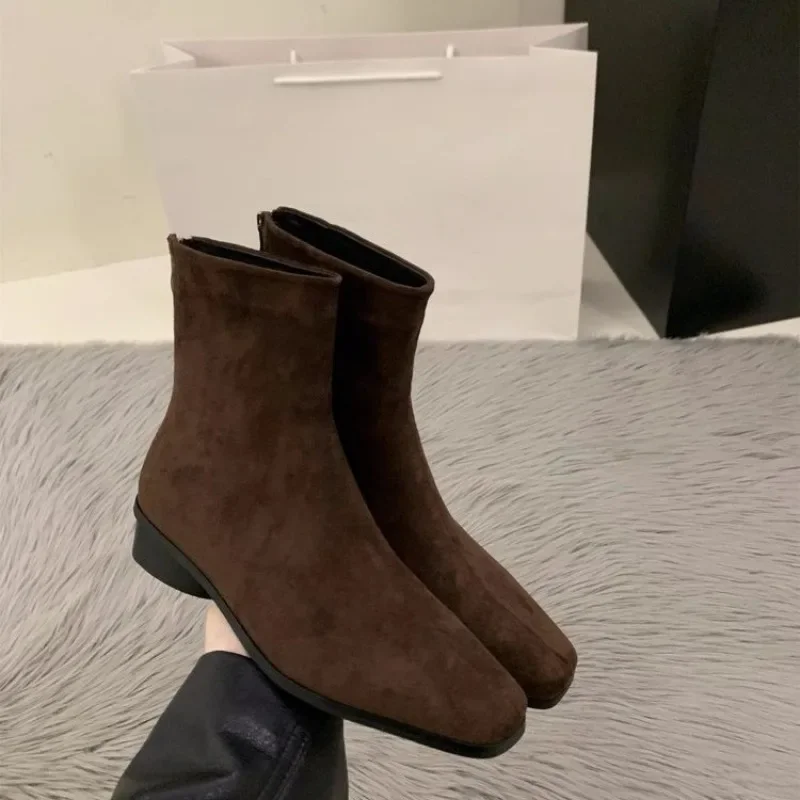 Fashion Women Boots Elastic Ankle Boots Thick Heel High Heels Shoes Woman Socks Boots 2024 New Autumn Winter Zapatos De Muje