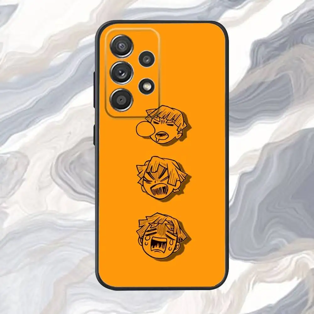 Z-Zenitsu-us Anime A-Agatsuma - كحافظة هاتف لهاتف Samsung S25، S24، S21، S22، S23، S30، Ultra، S20، Plus، Fe، Lite، Note، 10,9,5G غطاء أسود #5