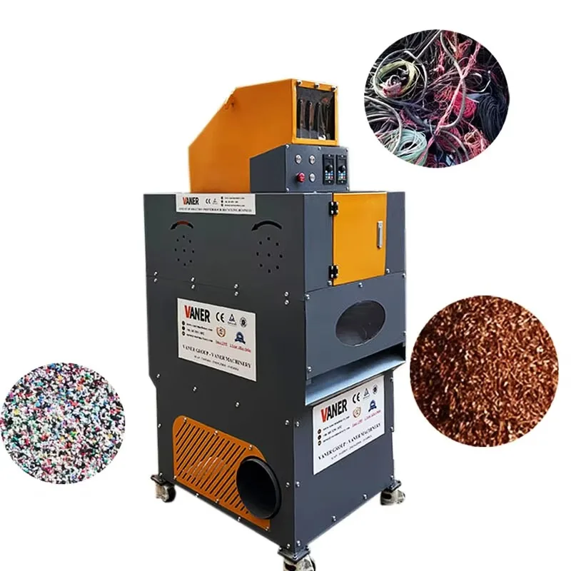 【Best-selling】Small Cable Granulator Machine 2024 Automatic Scrap Cable Separator Machine Electric Wire Copper Grinder Machine F