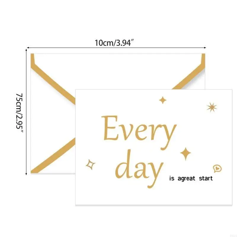 R66A 20 قطعة بطاقات شكر البرنز لبطاقة نعمة الرغبات مع مغلف بطاقة معايدة لعيد الحب وعيد الأب للبيع بالتجزئة #6