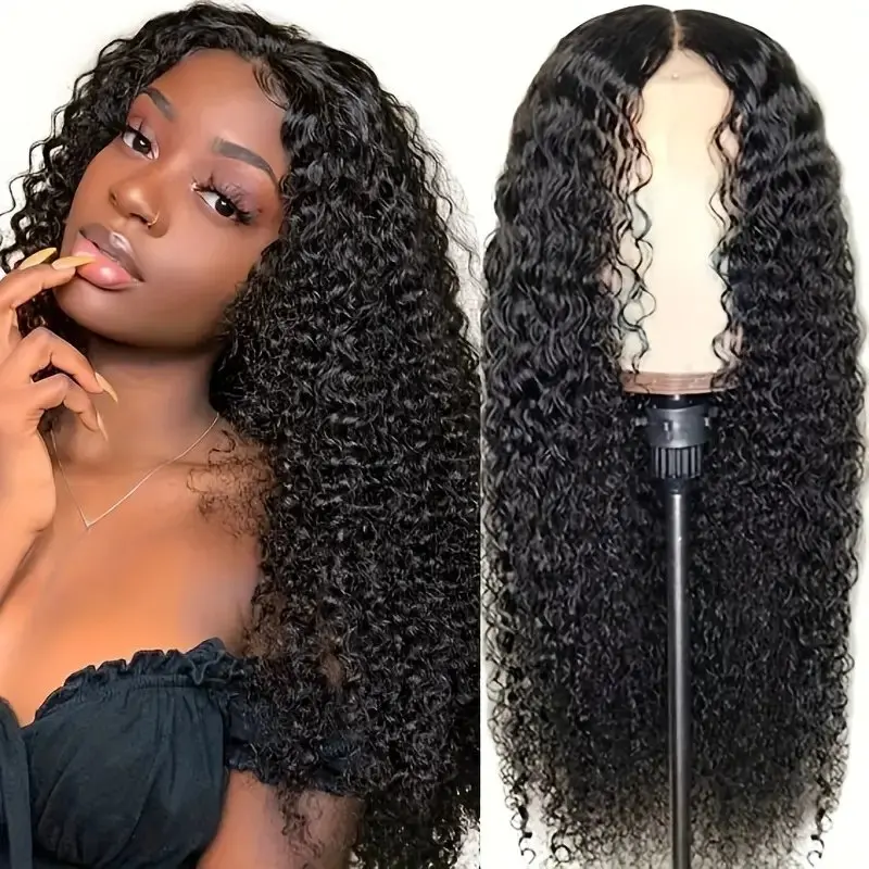 Rosabeauty 13X6 Deep Wave 40 Inch 13x4 Lace Front Human Hair Wig Prebleached Curly Wig 250 Density