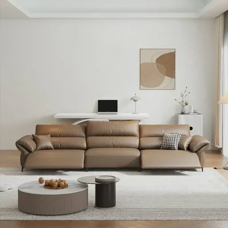 

Italian Design Brown Sofas Electric Reclining Luxury Armchair Salon Sofas Puffs Double Lounges Divano 2 Posti Furniture Home