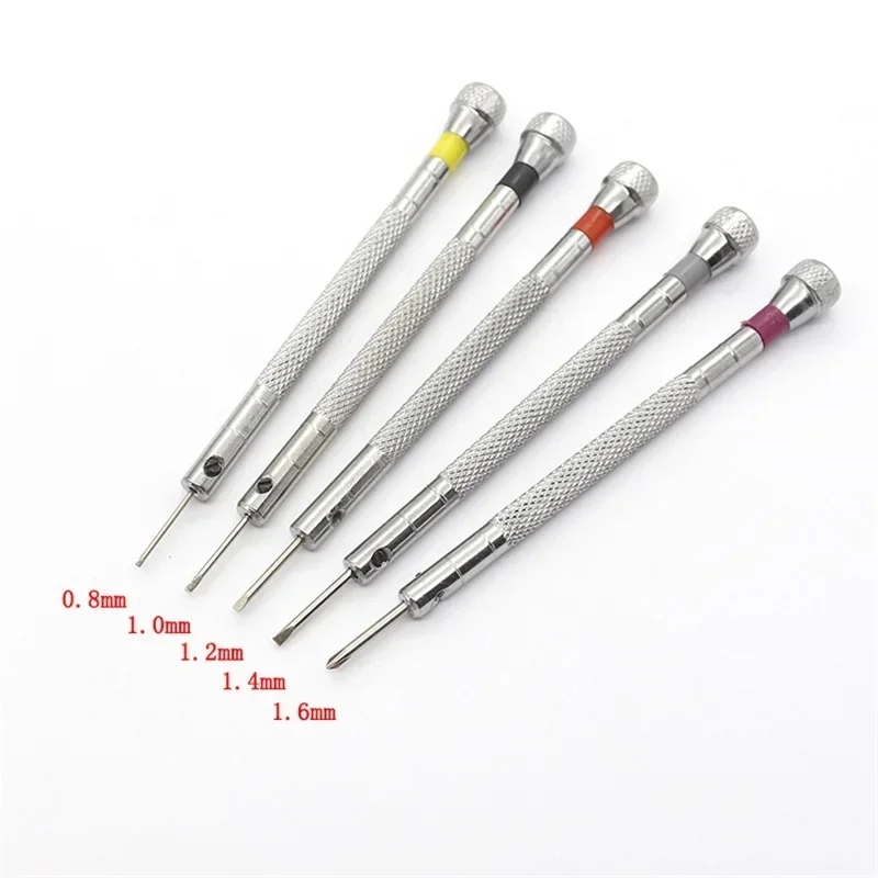 0.8-1.6mm Small Steel Screwdriver for Watch Glasses Repairing Portable Hand Tools Band Removal with Mini Link Pins Watchmaker