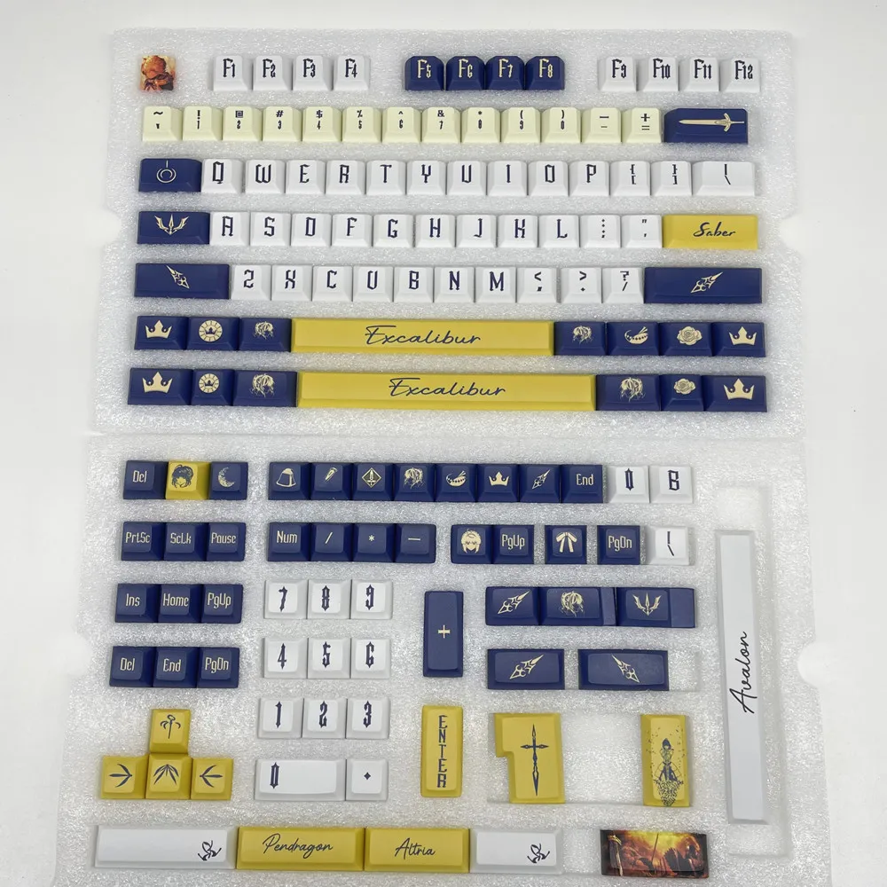 Altolia PBT Keycap DIY Custom 142 Keys Knight King KCA Profile DYE Subbed ISO Enter 1.75u 2u Shift For Mechanical Keyboard