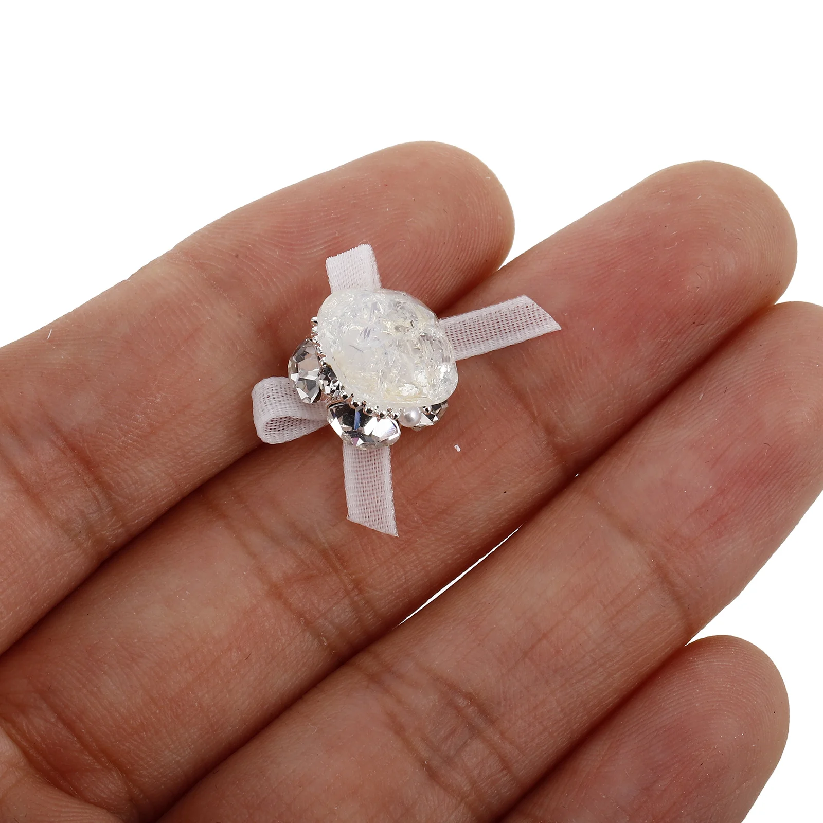 8 個 3D ネイルアクリルラインストーンかわいいチャームマニキュア宝石簡単使用深さの次元を強化 3D ネイルアクリルラインストーン