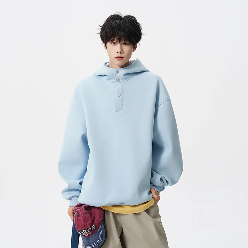 

Комплексная тренировочная толстовка, мужская повседневная короткая спортивная футболка, свободная и универсальная толстовка с длинными рукавами, модная мужская толстовка с капюшоном