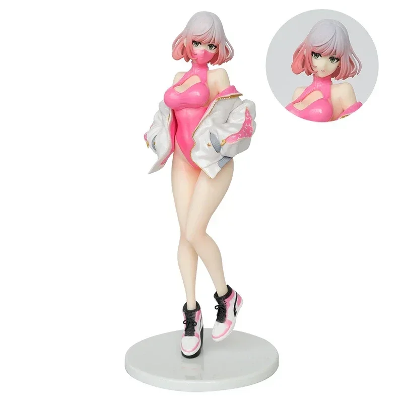 24 cm Astrum Design Luna illustration par YD Anime Figure Sexy noir rose masque fille figurine PVC modèle à collectionner poupée jouets
