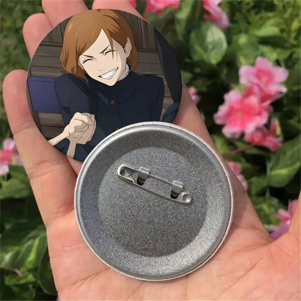 Anime Nobara Kugisaki Badges Button Round Creative Pin Brooch Badge Bag Decor Accessories Fans Collect Friends Gifts
