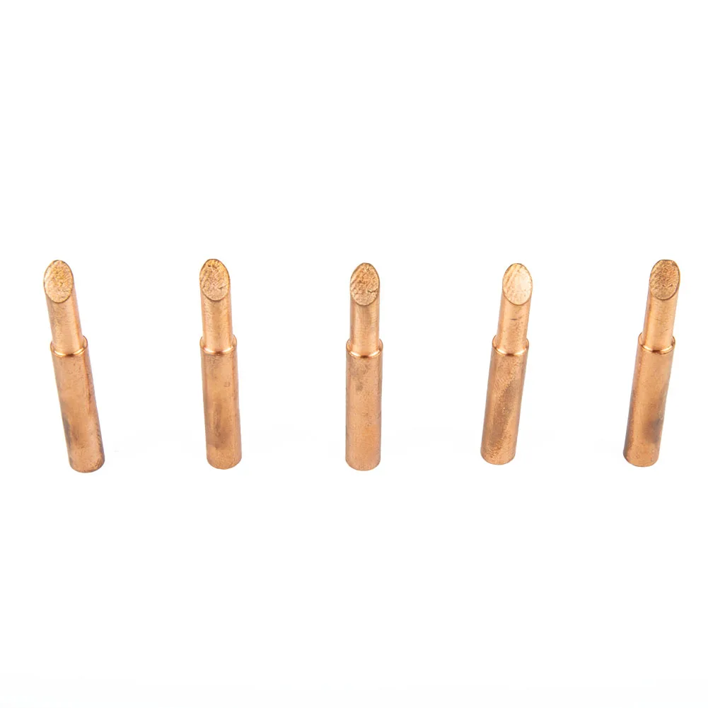 Soldering Iron Tip Solder Tip Soldering Iron Tip 5piece 900M-T-5C Lead-free Pure Cupper Red Copper Power Tools