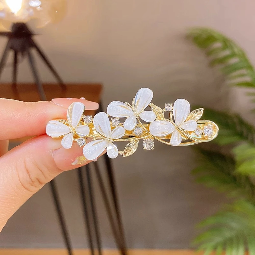 

Модные заколки-бабочки со стразами, элегантные милые заколки для волос для женщин и девочек, головной убор с завязками на половину