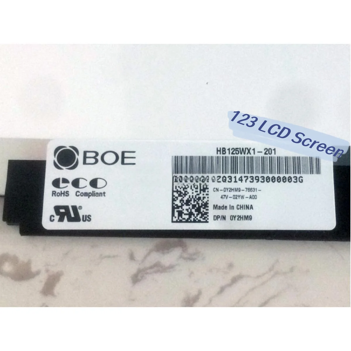 Imagem -03 - Tela Lcd para Laptop Dell Latitude Dell Latitude E7240 E5250 E7250 5240 Lp125wh2 Tpf1 Hb125wx1100 1366x768 125