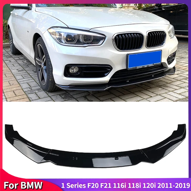 

For BMW 1 Series F20 F21 116i 118i 120i 2011-2019 Car Front Bumper Lip Body Kits Spoiler Splitter PP Bumper Canard Lip Splitter