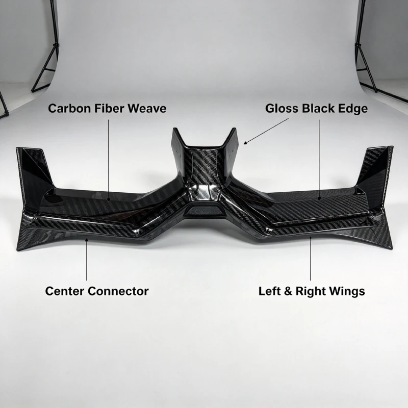 ABS Plastic Body Kit Replacement AccessoriesFront Lower Fairing For YAMAHA NVX 155, Motorcycle Under Headlight Spoiler Cover